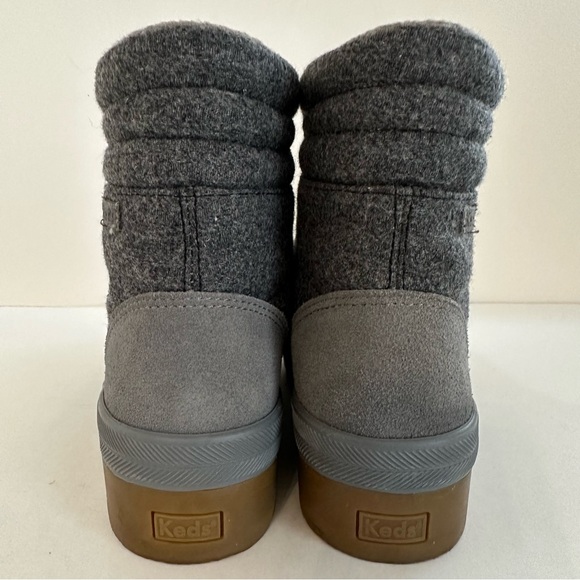 KEDS CAMP SUEDE WOOL WATER-RESISTANT THINSULATE LACE-UP BOOT IN GRAY. Sz7 - Picture 5 of 11